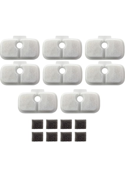 8 Paket Dockstream Kedi Su Çeşmesi Için Yedek Filtreler PLWF005 PLWF115, Ultra Sessiz Evcil Hayvan (Yurt Dışından)