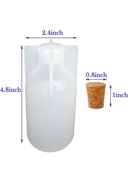 Abajur Kalıbı, Ahşap Işık Tabanı ve Çiçek Numune Dekoru Dökümü Için Tıpalı Şişe Şeklinde Silikon Kalıp (Yurt Dışından) fırsatları