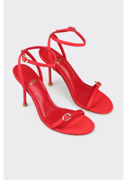 Kırmızı Kadın Topuklu Sandalet fiyatları