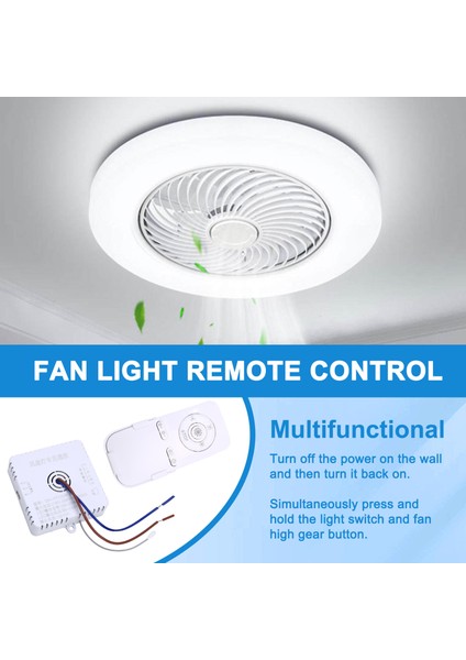 Yatak Odası Tavan Vantilatörü Işık Uzaktan Kumanda 100W Alıcı Kontrol Sürücüsü Aksesuarları 30-50W x 2 (Yurt Dışından)