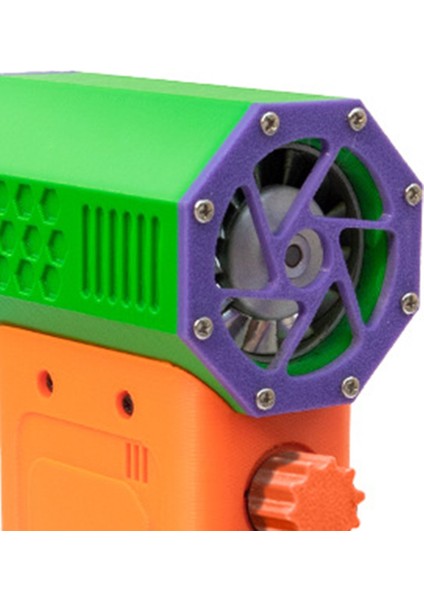 Üfleyici Turbo Jet Fan 140.000 Rpm Güç Göstergesi El Tipi Mini Toz Alma Aleti Yüksek Hızlı Temizleme Aracı, Şiddetli Turuncu (Yurt Dışından)
