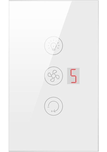 Tuya Akıllı Wifi Fan Işık Kazan Anahtarı Standart Su Isıtıcısı Dokunmatik 3'ü 1 Arada Alexa Ev B Için (Yurt Dışından)