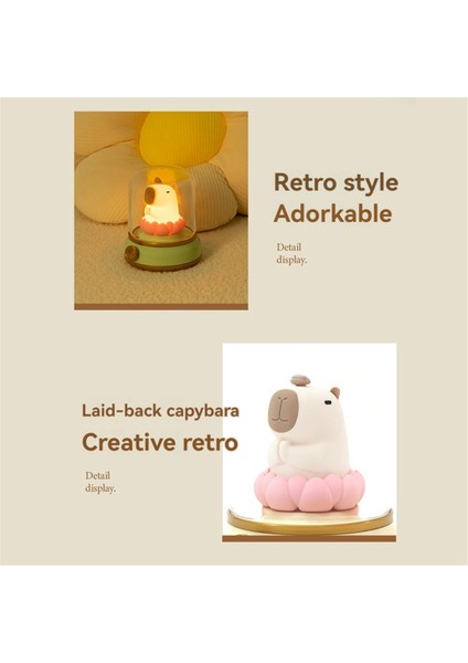 Iyi Şanslar Lotus Kapibara Lambası Karikatür Capibala Gece Lambası Kız Doğum Günü Hediyesi Sarı (Yurt Dışından) indirimleri