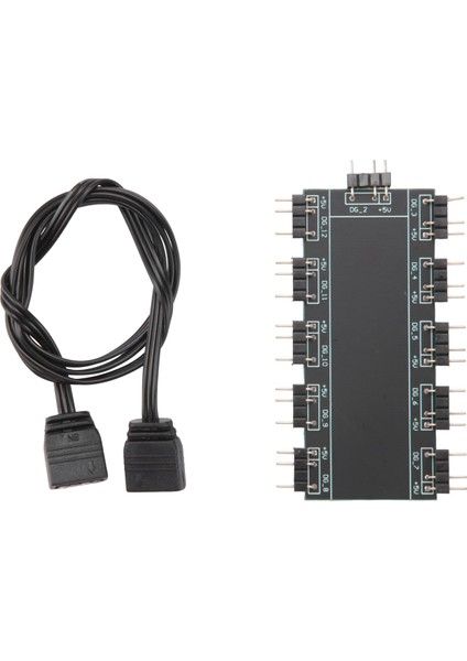 5V Rgb Ayırıcı Hub, Kasa ve 3pin LED Kontrol Cihazı Için, LED 10 Portlu 50CM Uzatma Kablosu (Yurt Dışından)