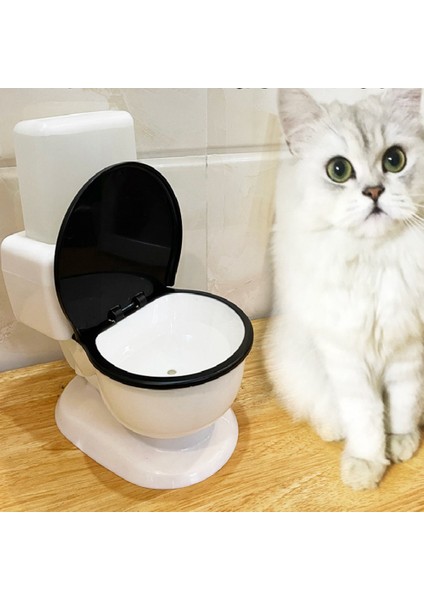 650ML Kedi Tuvaleti Şekilli Su Sebili Içme Kabı Akışı Fişsiz Otomatik Besleme Artifact Pet Malzemesi (Yurt Dışından) modelleri