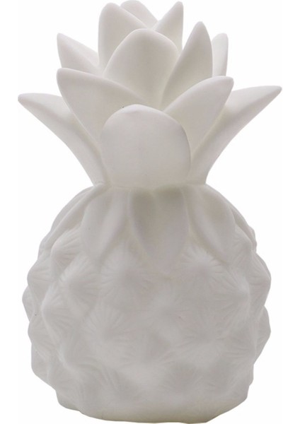 Gece Işıkları Ananas LED Lamba Yumuşak Silikon Oyuncak Hediye Işık Yüksek Güç Parlak Masa Masa Dekor Çocuk Odası Yatak Odası Beyaz (Yurt Dışından)