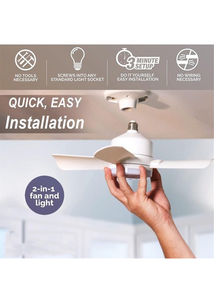 LED Fan Işık Kısılabilir Vida Akıllı Uzaktan Kumanda Entegre Tavan Yatak Odaları Için Uygun (Yurt Dışından)