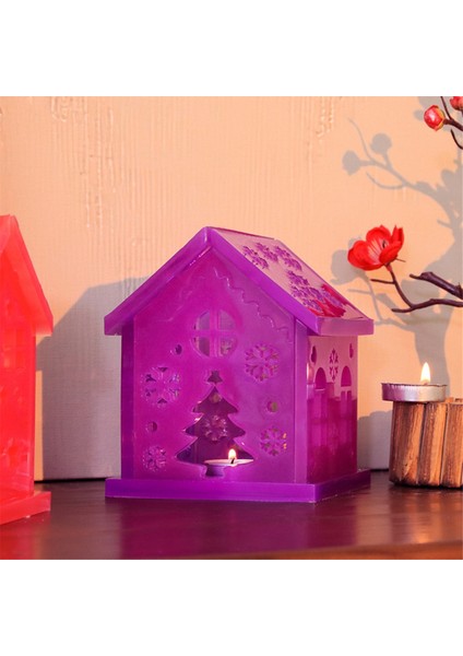 Ev Şekli Silikon Kalıp Epoksi Reçine Döküm LED Mumluk Sanat El Sanatları Kalıpları Romantik Yapmak Için (Yurt Dışından) indirimleri