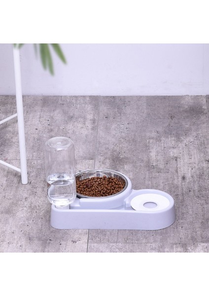 Köpek Kabı Anti-Islak Ağız Çift Kullanımlı Evcil Hayvan Kedi Otomatik Su Besleyici Çift Içme Kabı (Mavi) (Yurt Dışından) modelleri