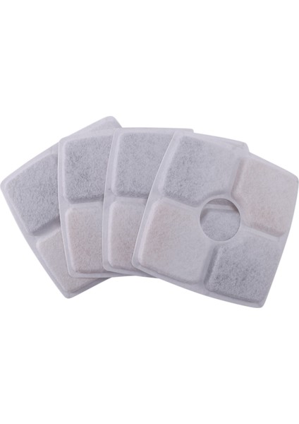 2.5l Kedi Su Içme Suyu Için Kare Filtreler - Üçlü Etkili Yumuşatma Filtresi Yedek Parçası 4'lü Paket (Yurt Dışından)