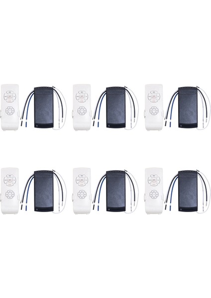 6x Evrensel Tavan Vantilatörü Lambası Uzaktan Kumanda Kiti Ac 110V Zamanlama Ayar Anahtarı Hızı Vericisi Alıcısını Ayarla (Yurt Dışından) fiyatları