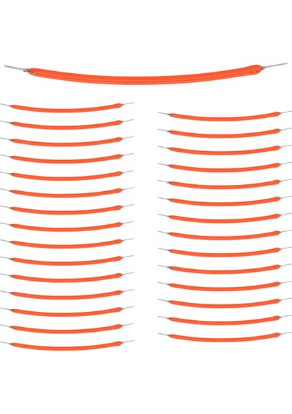 30 Adet 3V Ultra Ince LED Esnek Filament 60MM Retro Ampul Parçaları Diyot Aydınlatma Kırmızı Işık (Yurt Dışından)