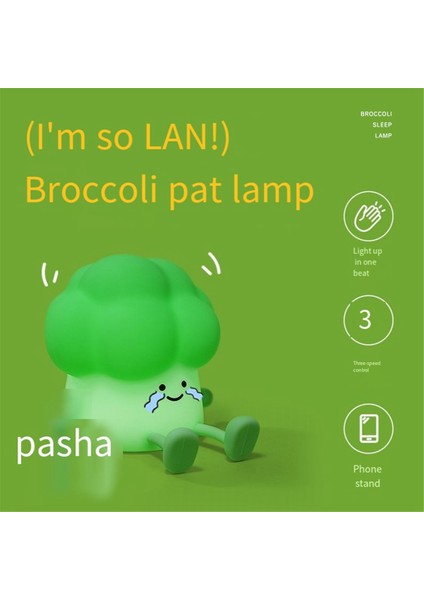 Sevimli Brokoli Gece Lambası Çocuklar LED Uyku Lambası Yürümeye Başlayan Çocuk Dekorasyonu Karikatür Bebek Başucu Eşlikçisi (Yurt Dışından) indirimleri