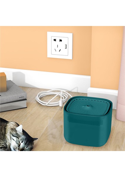 3l Kedi Su Çeşmesi Filtresi USB Kedi Pompası Elektrikli Sessiz Içme Dağıtıcısı Malakit Yeşili (Yurt Dışından) fiyatları