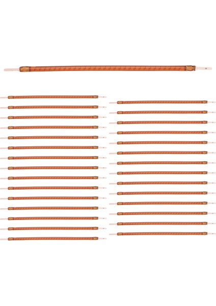 30 Adet 3V Ultra Ince LED Esnek Filament 60MM Retro Ampul Parçaları Diyot Aydınlatma Pembe Işık (Yurt Dışından)