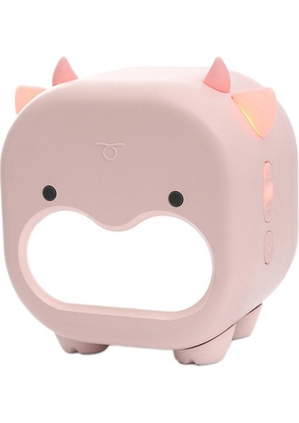 Nordic LED Gece Lambası Çocuk Odası Başucu Uyku Lambası Gece Lambası USB Şarjlı Sevimli Işık, Pembe (Yurt Dışından)