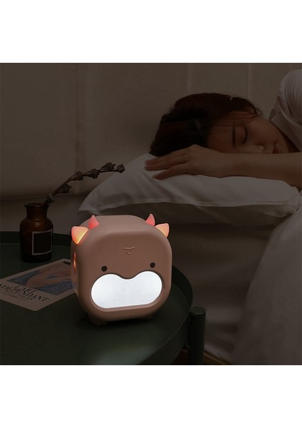 Nordic LED Gece Lambası Çocuk Odası Başucu Uyku Lambası Gece Lambası USB Şarjlı Sevimli Işık, Pembe (Yurt Dışından)