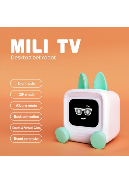 Mini Tv Gece Lambası Masaüstü Dekorasyon Müzik Bluetooth Wifi Uygulama Akıllı Kontrol Stoklar Fotoğraflar Dıy Ekran Noel Hediyesi B (Yurt Dışından) modelleri