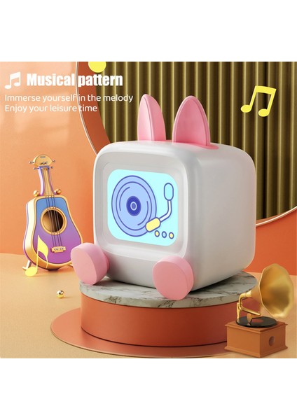 Mini Tv Gece Lambası Masaüstü Dekorasyon Müzik Bluetooth Wifi Uygulama Akıllı Kontrol Stoklar Fotoğraflar Dıy Ekran Noel Hediyesi B (Yurt Dışından) fırsatları