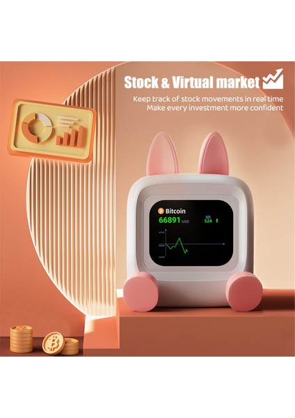 Mini Tv Gece Lambası Masaüstü Dekorasyon Müzik Bluetooth Wifi Uygulama Akıllı Kontrol Stoklar Fotoğraflar Dıy Ekran Noel Hediyesi B (Yurt Dışından) indirimleri