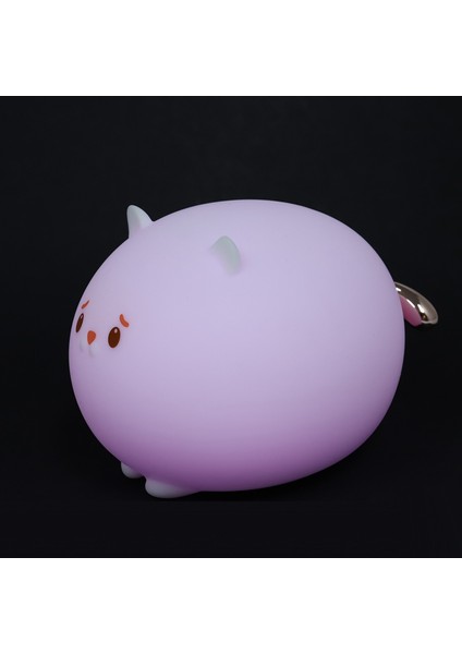 LED USB Lamba Renkli Silikon Kedi Gece Lambası Sevimli Hayvan Yumuşak Karikatür Lambalar Çocuklar Için Yatak Odası Bebek Noel Hediyesi A (Yurt Dışından) indirimleri