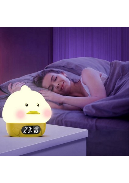 Işıklı Çalar Saat, Yetişkin ve Çocuk Yatak Odaları, Erteleme Fonksiyonu USB Şarj Portu, Çift Alarm Duck Özellikleri (Yurt Dışından) fiyatları