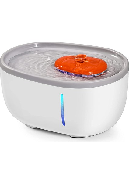 Kedi Su Çeşmesi, 68OZ/2L LED Işıklı Çeşme Kabı, Içerideki Kediler Için Otomatik Evcil Hayvan (Yurt Dışından)