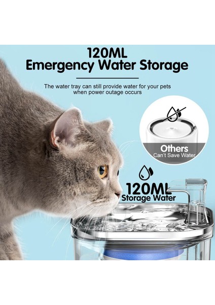 Kedi Su Çeşmesi, 68OZ/2L 304 Paslanmaz Çelik Kedi Çeşmesi Kabı, Sessiz Elektrikli Otomatik Evcil Hayvan Dağıtıcısı (Yurt Dışından) indirimleri