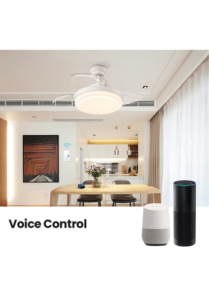 Tuya Akıllı Wifi Fan Işık Kazan Anahtarı Standart Su Isıtıcısı Dokunmatik 3'ü 1 Arada Alexa Home A (Yurt Dışından)