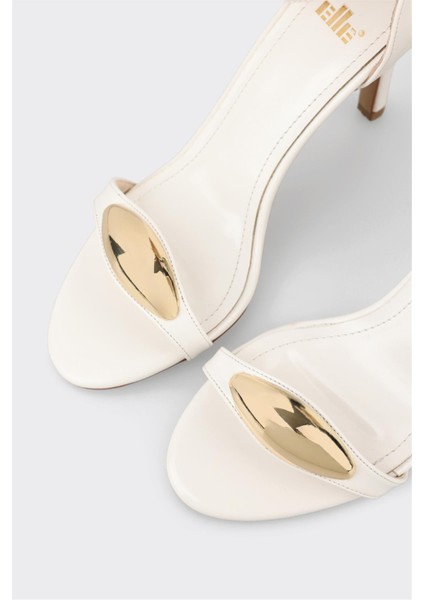 Beyaz Kadın Topuklu Sandalet fırsatları