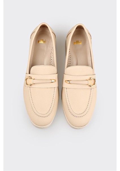 Bej Deri Kadın Günlük Ayakkabı fırsatları