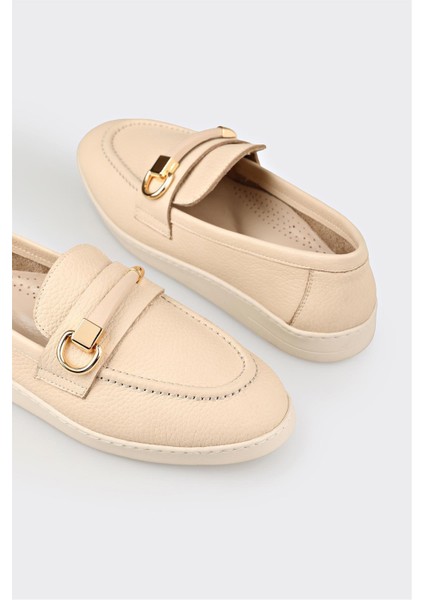 Bej Deri Kadın Günlük Ayakkabı indirimleri