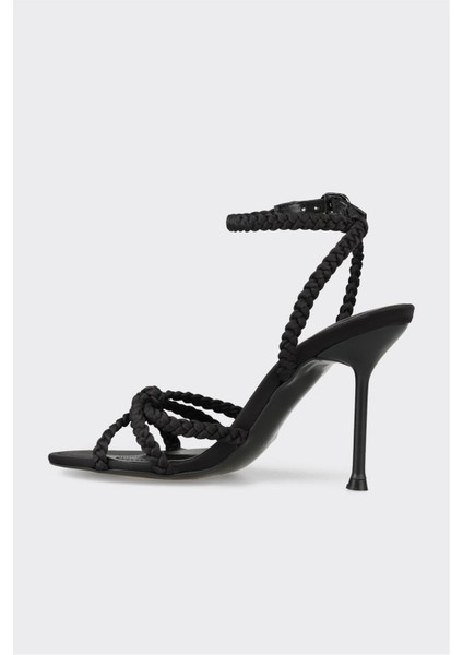 Siyah Kadın Topuklu Sandalet modelleri