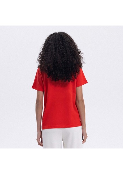Ellesse EF174-RD Bisiklet Yaka Kadın T-Shirt - Kırmızı fiyatları