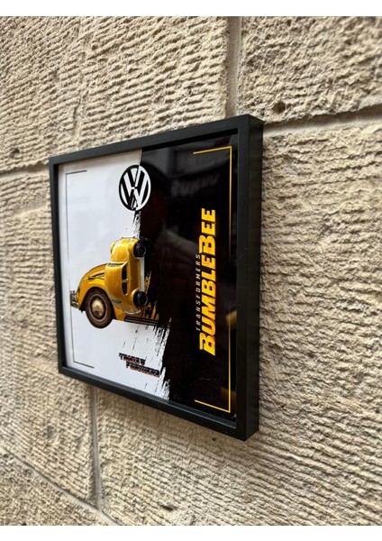 Çerçeveli 20X20 Ebatlı Metal Levha Baskılı Volkswagen Bumblebee Model Araç fiyatları