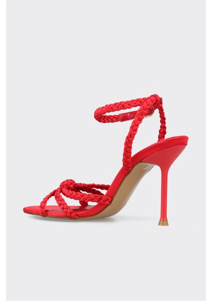 Kırmızı Kadın Topuklu Sandalet modelleri