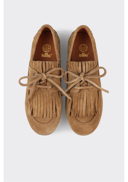 Taba Deri Kadın Günlük Ayakkabı fırsatları