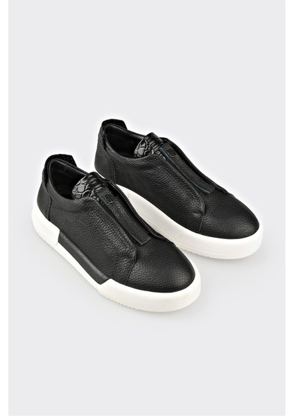 Siyah Deri Kadın Spor Ayakkabı fiyatları