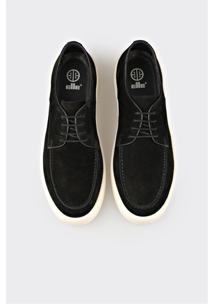 Siyah Deri Erkek Günlük Ayakkabı fırsatları