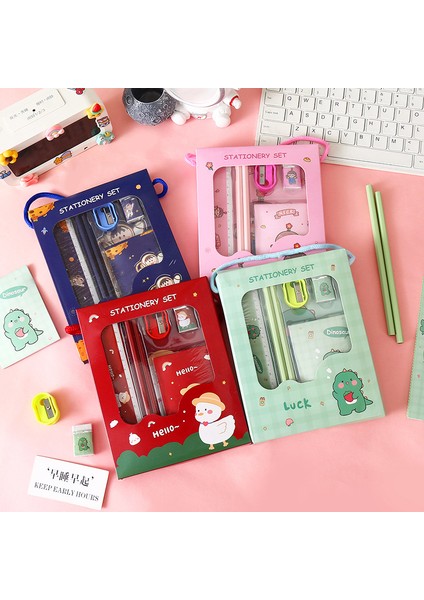 Çocuk Kırtasiye Seti Küçük Hediye Çizgi Film Kırtasiye Altı Parçalı Set (Yurt Dışından) fiyatları