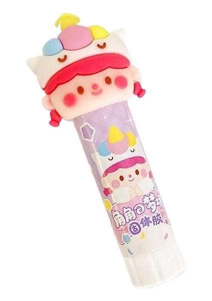 Kawaii Estetik Kırtasiye Malzemeleri, Ofis Aksesuarları, Kırtasiye Malzemeleri, Sevimli Karikatür El Yapımı Düz Renk Düz Tutkal (Yurt Dışından)