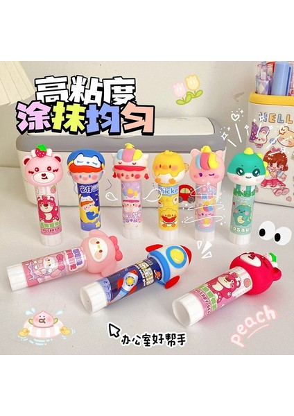 Kawaii Estetik Kırtasiye Malzemeleri, Ofis Aksesuarları, Kırtasiye Malzemeleri, Sevimli Karikatür El Yapımı Düz Renk Düz Tutkal (Yurt Dışından) fiyatları