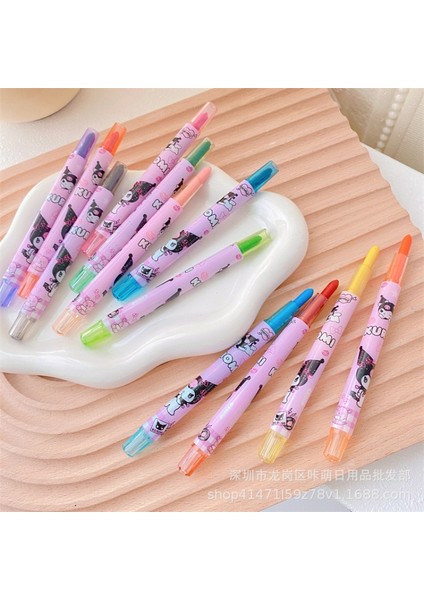 12 Adet Sanrio Doodle Kalem Kuromi My Melody Cinnamonroll Döner Ölçeklenebilir Renkli Pastel Boya Karikatür Doodle Kalem Çizim Çocuk Marker (Yurt Dışından) fırsatları
