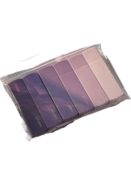 1 Paket 6 Düzeltme Bandı Degrade Macaron Rengi Taşınabilir Sessiz Izsiz Kare Okul Ofis Ev Eşyaları Için Kullanımı Kolay (Yurt Dışından)