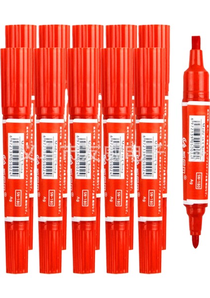 Işaret Kalemi Yağ Bazlı Kalem Çift Uçlu Renkli Kalem (Yurt Dışından)