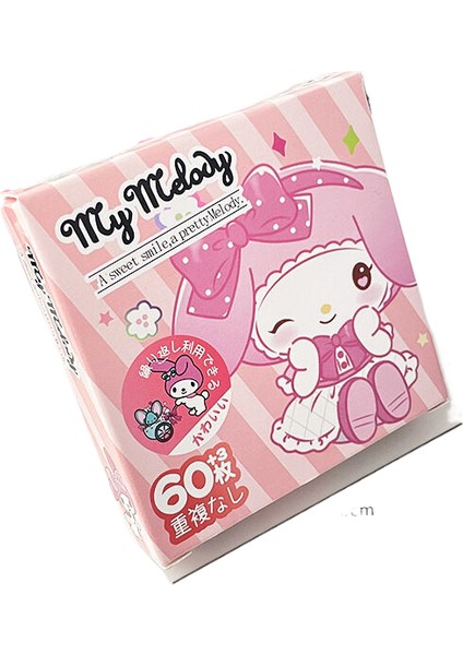 Sanrio Kutulu Hediye Kutusu Çocuklar Için Çıkartmalar Sevimli Çizgi Film Su Geçirmez 60 Kulo Miku Kart El Kitabı Çıkartmalar (Yurt Dışından)