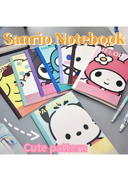 Sanrio Aile Serisi Yüksek Değerli Çizgi Film Animasyon Cinnamoroll Defter Taşınabilir Niş Hellokitty Öğrenci Not Defteri Ofis Evrensel (Yurt Dışından) fiyatları