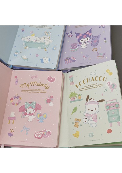 Sanrio Defter Anime Cinnamoroll My Melody Not Defteri Kawaii Sevimli Öğrenci Kırtasiye Günlüğü Defter Okul Malzemeleri Çocuk Hediyeleri (Yurt Dışından) fırsatları