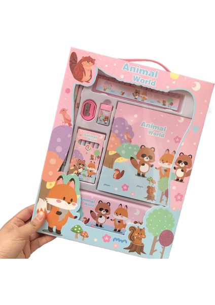 Kırtasiye Seti Hediye Kutusu Öğrenciye Doğum Günü Hediyesi Okul Malzemeleri Okula Başlangıç Hediyesi (Yurt Dışından)