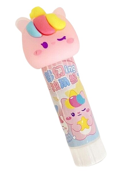 Kawaii Estetik Kırtasiye Malzemeleri, Ofis Aksesuarları, Kırtasiye Malzemeleri, Sevimli Karikatür El Yapımı Düz Renk Düz Tutkal (Yurt Dışından)